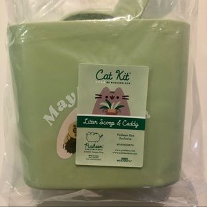 NWT✨ Pusheen Box Cat Kit Exclusive Litter Scoop & Caddy Sloth Scooper Set